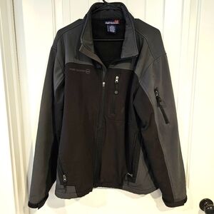 Free Country Mens Full Zip Fleece Lined Windbreaker Jacket Sz L
